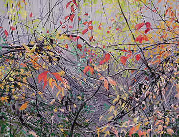 Autumn Flow, 2023, 36" x 48", acrylic on canvas