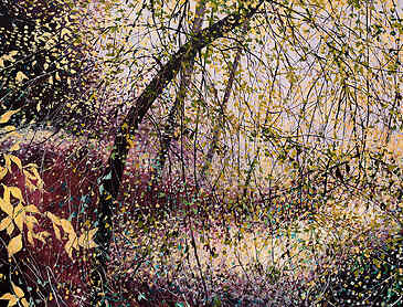 Forest Sparkle, 2023, 36" x 48", acrylic on canvas