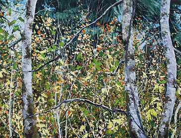 Woodland Thicket, 2021, 36" x 48", acrylic on canvas, SOLD