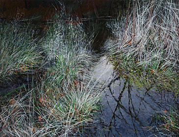 Returning Green, 2016, 36" x 48", acrylic on canvas