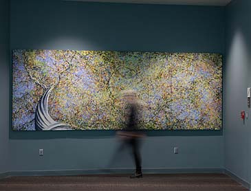 Fontenelle Autumn, 2019, 5 x 13.5 feet, acrylic on canvas