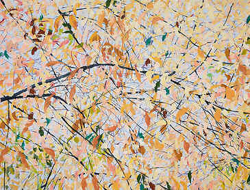 Against an Autumn Sky, 2023, 30" x 40", acrylic on canvas