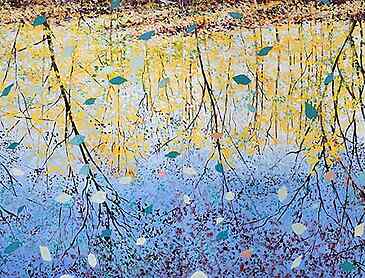 Autumn Mirror, 2026, 36" x 96", acrylic on canvas