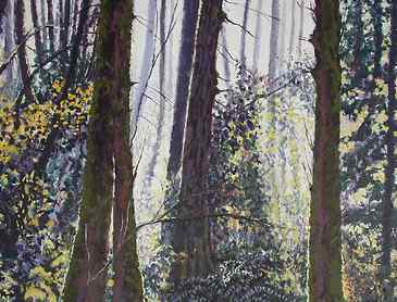 Corridor, 2006, 16" x 20", acrylic on canvas