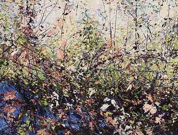 Creek Tangle, 2018, 30" x 40", acrylic on canvas, SOLD