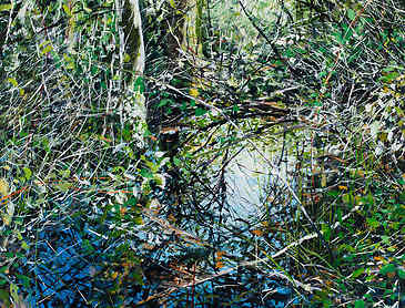 Criss Cross, 2017, 48" x 36", acrylic on canvas, SOLD