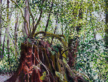 Cycle, 2023, 40" x 30", acrylic on canvas