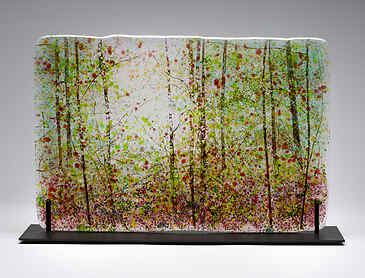 Dawn Light, 2021, 12¼" x 18½" x ¼", kiln-formed glass