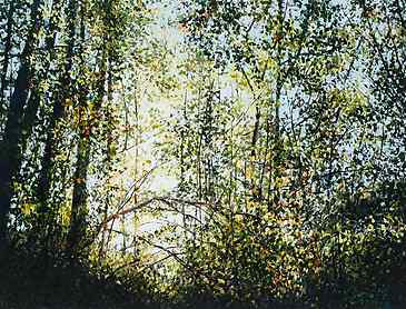 Daylight Ends, Autumn Begins, 2015, 36" x 48", acrylic on canvas, SOLD