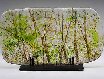 Early Light, 2020, 7½" x 13½" x 0.4", kiln-formed glass