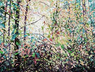 Fading Fall, 2018, 30" x 36", acrylic on canvas
