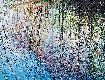Floating World, 2019, 48" x 60", acrylic on canvas, SOLD