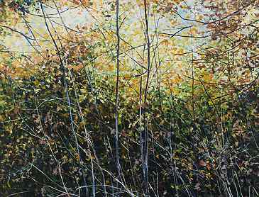 Gathering Light, 2020, 36" x 48", acrylic on canvas