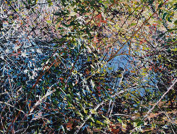Lakeside, 2017, 30" x 40", acrylic on canvas