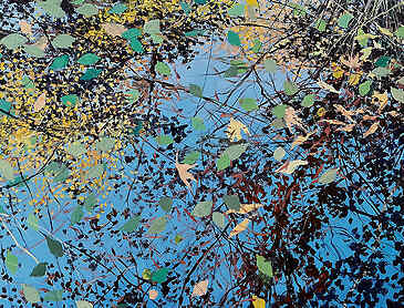 Leaf Flow, 2024, 48" x 36", acrylic on canvas