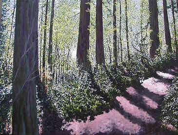 Light at Summer's End, 2007, 36" x 48", acrylic on canvas, SOLD
