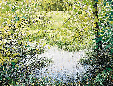 Marshland, 2024, 30" x 40", acrylic on canvas