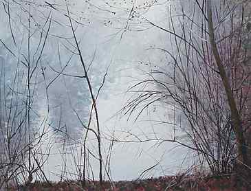 Morning Fog, 2015, 18" x 24", acrylic on canvas, SOLD