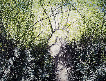 Path of Light, 2012, 36" x 48", acrylic on canvas