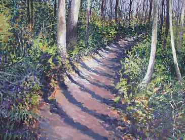 Patterns of Light and Shadow, 2006, 36" x 48", acrylic on canvas