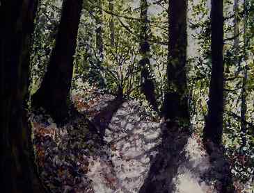 Play of Light, 2006, 12" x 9", acrylic on canvas, SOLD