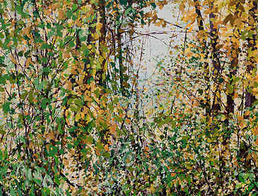 Returning Spring, 2024, 30" x 40", acrylic on canvas