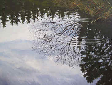 Rippled Clouds, 2013, 30" x 36", acrylic on canvas, SOLD