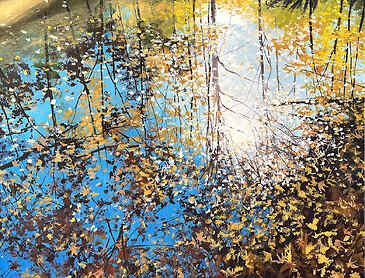 Seasonal Sparkle, 2025, 30" x 30", acrylic on canvas