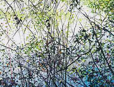 Solstice Reflection, 2018, 48" x 36", acrylic on canvas