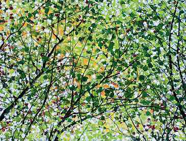 Spring Color, 2020, 7" x 11", acrylic on paper
