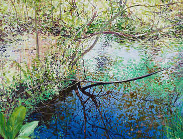 Spring Impression, 2017, 48" x 36", acrylic on canvas, SOLD