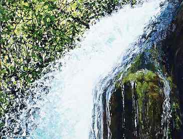 Spring Runoff, 2019, 48" x 36", acrylic on canvas, SOLD