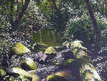 Summer Shade, 2007, 24" x 18", acrylic on canvas, SOLD