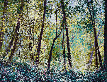 Summer Sunlight, 2023, 30" x 36", acrylic on canvas, SOLD