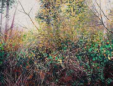 Tangled Autumn, 2019, 36" x 48", acrylic on canvas