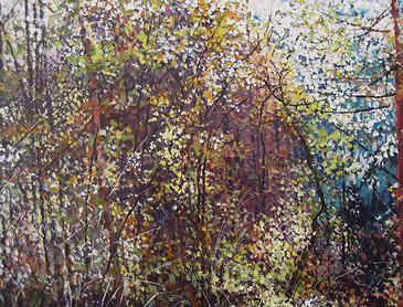 Turning, 2014, 30" x 36", acrylic on canvas