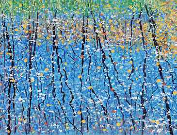 Water Dance, 2019, 11" x 7", acrylic on paper