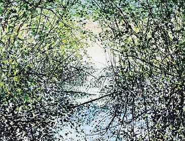 Watercourse, 2019, 48" x 36", acrylic on canvas, SOLD